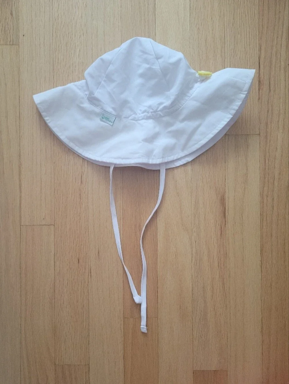 I. Play Green Sprouts Kids Wide Brim Sun Hat - White 2T-4T